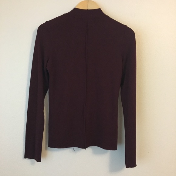Harlowe & Graham Mockneck Long Sleeve Shirt Top - Picture 7 of 7